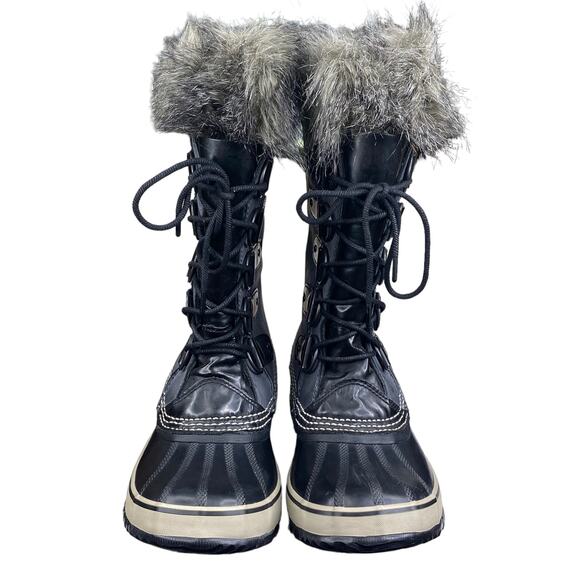 Sorel Women's Joan Of Arctic Premium Gray Black Winter Boots Size US 9 - Picture 7 of 10